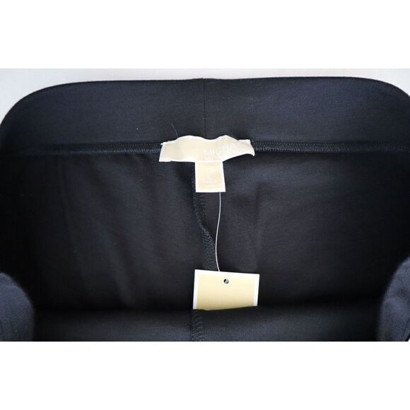 Michael Kors QU63B9AdP7 Women's Sz Large Black High Rise Stretch Pants - Picture 3 of 8